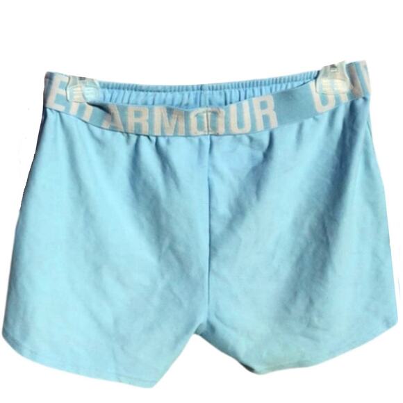 Under Armour Women’s Aqua UA Heat Gear Shorts Size Small - Picture 2 of 7